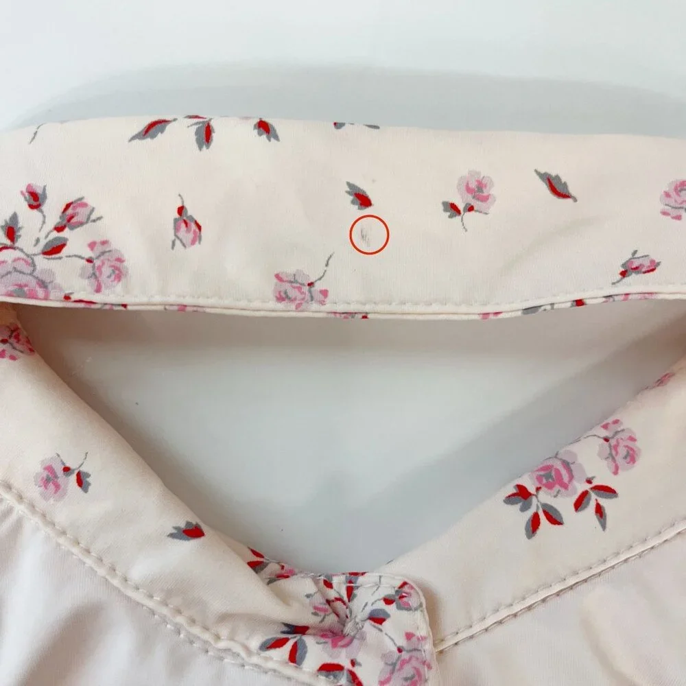 Frankies Bikinis Ellie Halter High Neck Bikini Top Wrap Around Floral Size Large